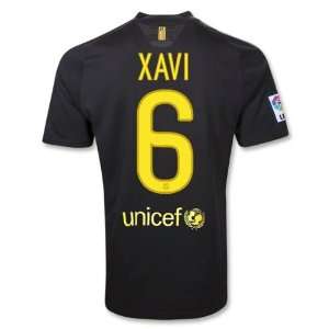  Nike Barcelona 11/12 XAVI Away Soccer Jersey Sports 