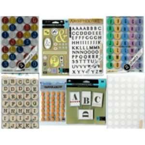  Scrapbooking Embellishments   Letters & Numbers Case Pack 