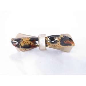   Leopard Animal Print French Barrette Hair Clip for Women (A04) Beauty