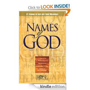 Names of God Rose Publishing  Kindle Store