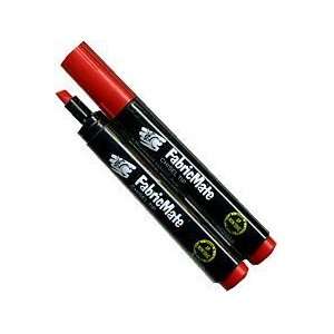 FabricMate Chisel Tip Fabric Marker, Red Arts, Crafts 