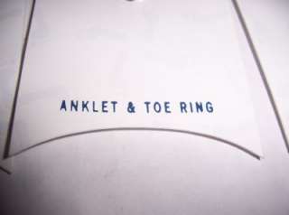 WHOLESALE 12 YOUTH ANKLET TOES RING SET PARTY JEWERLY  