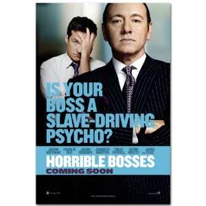 Horrible Bosses Poster   Teaser Flyer 2011 Movie   11 X 17 