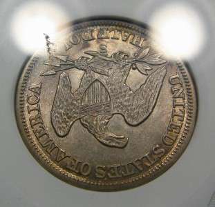 1861 S Seated Liberty Half Dollar old ANACS AU55 *Lustrous* Rare 