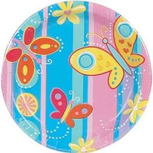  BUTTERFLIES LUNCH PLATE 8COUNT (Sold 3 Units per Pack 
