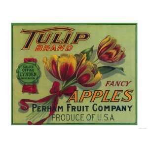  Lynden, Washington   Tulip Apple Crate Label Giclee Poster 