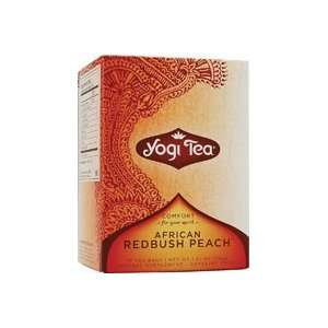  Yogi Tea African Redbush Peach    16 Tea Bags Health 
