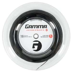 Gamma Live Wire XP Black 16G Tennis String Reel  Sports 