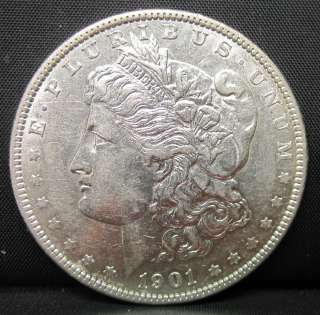 1901 P MORGAN DOLLAR ★ AU ALMOST UNCIRCULATED ★ L@@K NOW $1 SILVER 