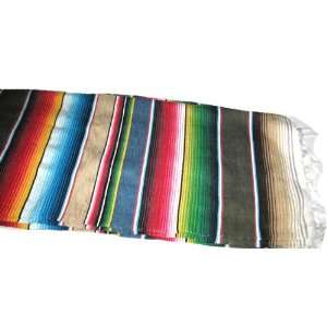  Large Authentic Mexican Serape Saltillo Blankets 7/5 