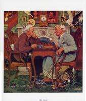 Norman Rockwell April Fools Day Print THE GAME  