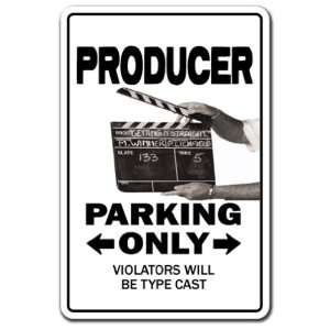  PRODUCER ~Novelty Sign~ parking tv film maker gift Patio 