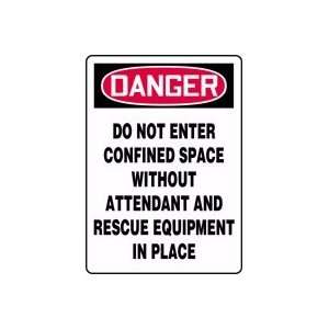  ENTER CONFINED SPACE WITHOUT ATTENDANT AND RESCUE EQUIPMENT IN PLACE 