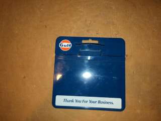 1960s1970s GULF CREDIT CARD RECIEPT BOARD NOS GAS STATION FILLING 