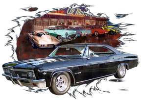 You are bidding on 1 1966 Black Chevy Impala SS Custom Hot Rod 