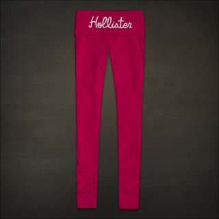 NEW Hollister by Abercrombie womens Yoga Legging Pants NWT Dark Pink S 