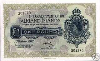 This lovely 1982 Falkland Islands 1 Pound note may not seem that old 