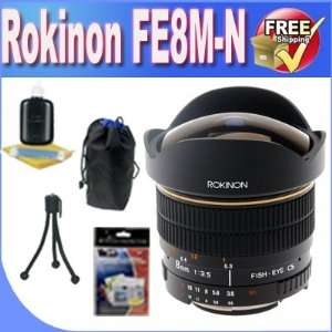  Rokinon 8mm Ultra Wide F/3.5 Fisheye Lens with Auto 