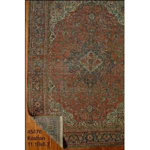  8x12 Hand Knotted Kashan Persian Rug   810x122