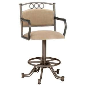 Tempo 30 Inch Winslow Tilt Swivel Bar Stool with Arms 