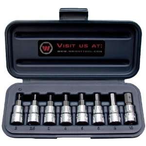  Wright Tool 353 3/8 Dr., 8 Pc. Hex Metric Set with Bit 