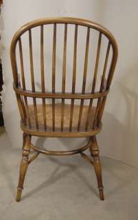 SET 8 RUSTIC ENGLISH WINDSOR DINING CHAIRS YEW KITCHEN  