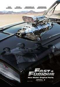 Fast & Furious New Model Ver A 2Sided Orig Movie Poster  