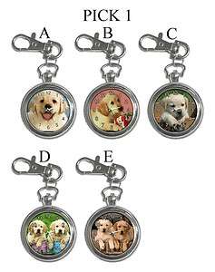 Labrador Yellow Retriever Dog Puppy Puppies A E Key Chain Watch #PICK 