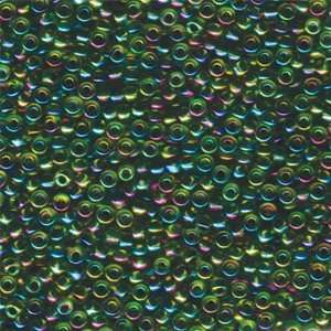  8 9341 Green Lined Chartreuse Miyuki Seed Beads Tube Arts 