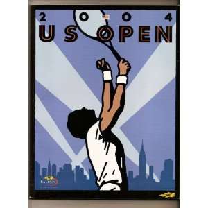  2004 Tennis US Open Program Federer Kuznetsova Everything 