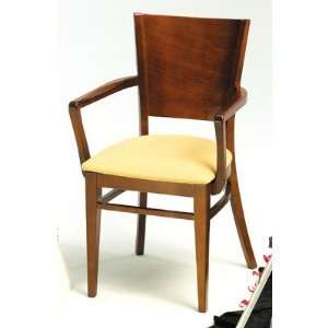  Grand Rapids Chair W504A Melissa Solid Back Wood Arm Chair 