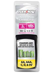 Rayovac Platinum Universal Battery Charger for NiMH/NiCD  