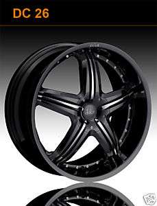 20 inch wheels Dolce DC26 Black  