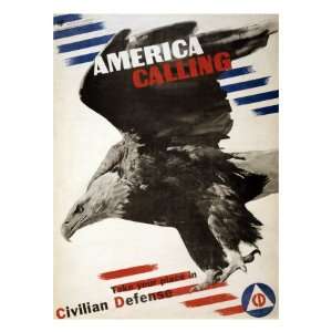  World War II, America Calling. Civil Defense Recruitment 