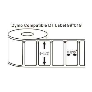  1 Roll Dymo Compatible 99019 Thermal Address Labels 2 8/25 