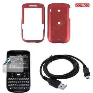  HTC Ozone XV6175 combo Rubber Feel Red Protective Case 