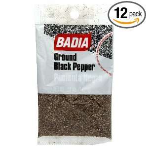 Badia Black Pepper Ground, 0.5 Ounce (Pack of 12)  Grocery 