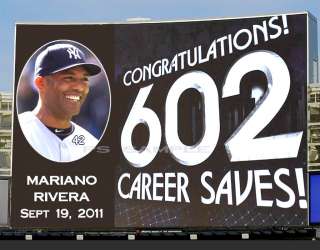 Yankees MARIANO RIVERA 602 SAVES   Fridge Magnet  