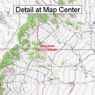  USGS Topographic Quadrangle Map   Bijou Basin, Colorado 