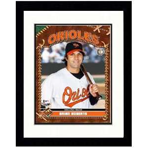  Baltimore Orioles   07 Brian Roberts Studio Framed Photo 