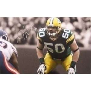 AJ Hawk Autographed Gallery Wrapped 24 x 36 Canvas