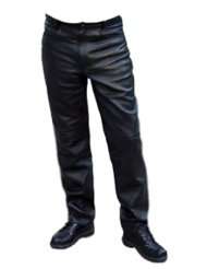 Mens Jean Style Black Leather Pants   Leatherbull (Free U.S. Shipping)