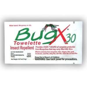   Bugx30 Bulk Pack Insect Repellent Towelettes 100/Box