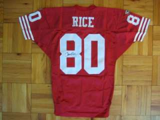   SF 49ers Jerry Rice WILSON jersey 44 SIGNED PRO Line autograph  