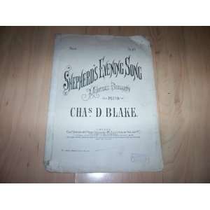   Shepherds Evening Song piano duet (sheet music) Chas D Blake Books