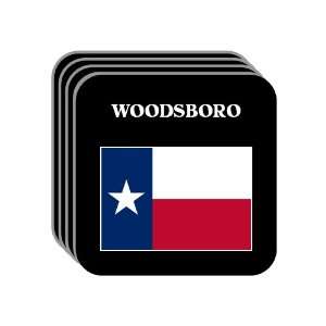 US State Flag   WOODSBORO, Texas (TX) Set of 4 Mini Mousepad Coasters