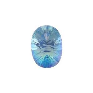13.00 Cts of AAA 18x13 mm Oval Concave Loose Cassiopeia Mystic Topaz 