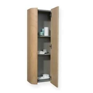   Wall Mount Storage Unit in Natural Wood with Four Shelves WHAEMN04