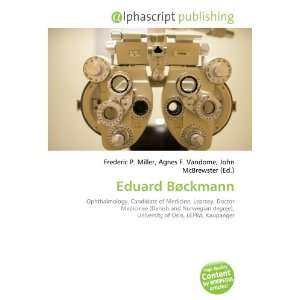  Eduard Bøckmann (9786133762114) Books