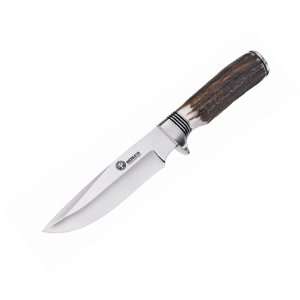  Boker Arbolito Timberwolf Stag Handle Fixed Blade Knife 